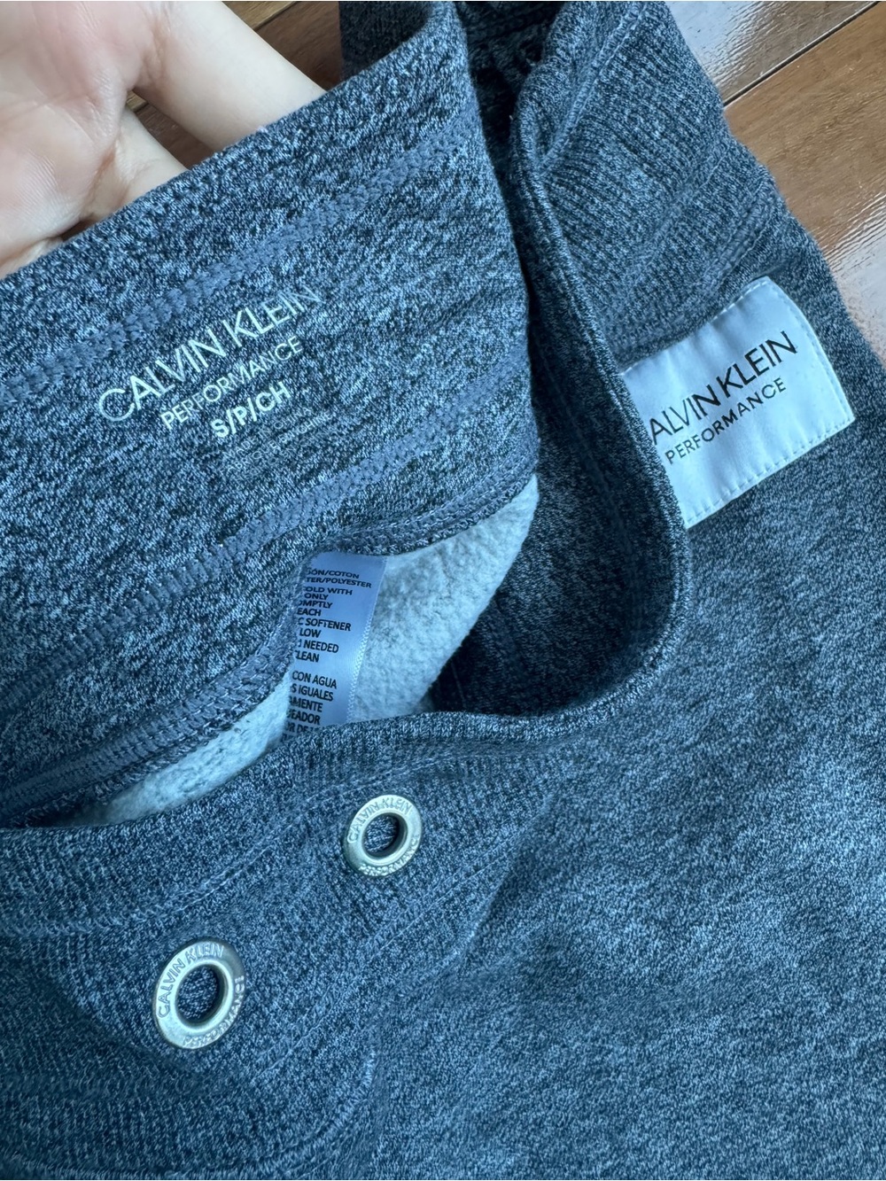 Calvin Klein Women’s Heathered Grey Sweatpants Size small